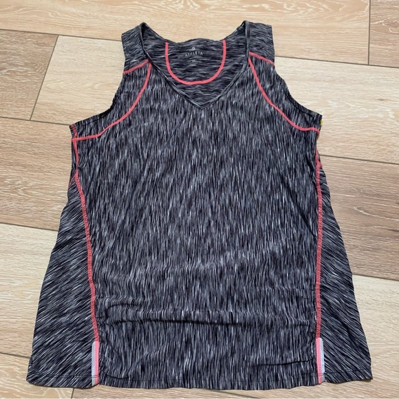 Athleta Tops - Athleta Womens Tank Top Size XL Pink Black Sportswear Performance Athletic